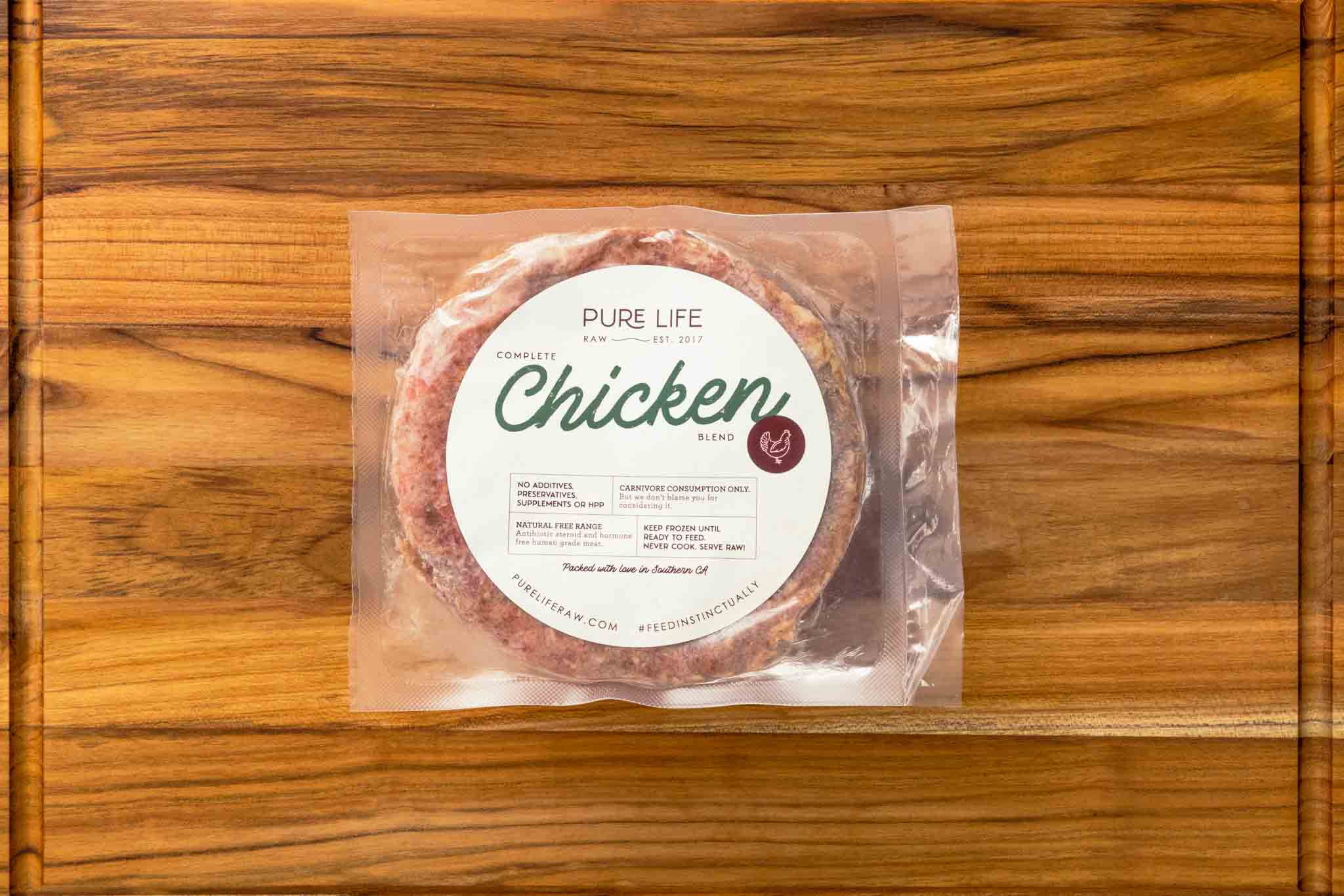 Packaged Raw Chicken Blend - Pet Food - Pure Life Raw