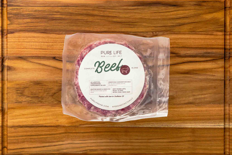 Packaged Raw Beef Blend - Pet Food - Pure Life Raw