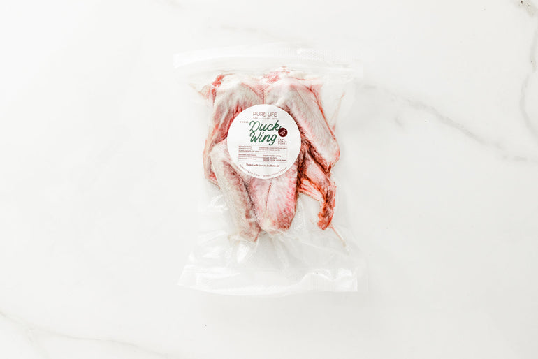 Packaged Raw Duck Wing - Meaty Pet Bones - Pure Life Raw